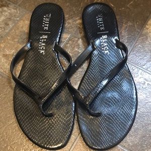❤️Black flip flops